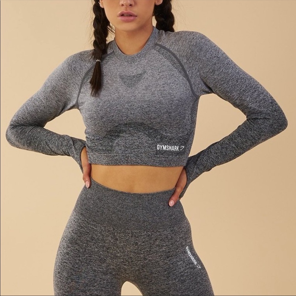 Gymshark Ombré Seamless Longsleeve Crop Top